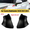 For Toyota Highlander 2020 2021 2022 2023 ABS Rearview Side Wing Mirror Triangle Base Cover Exterior Door Trim Car Accessories