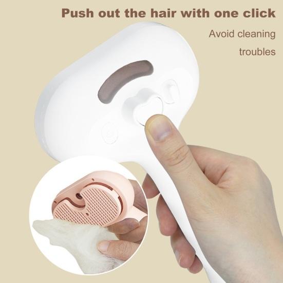 Паровая щетка для кошек, перезаряжаемая 3-в-1, самоочищающаяся паровая щетка для домашних животных