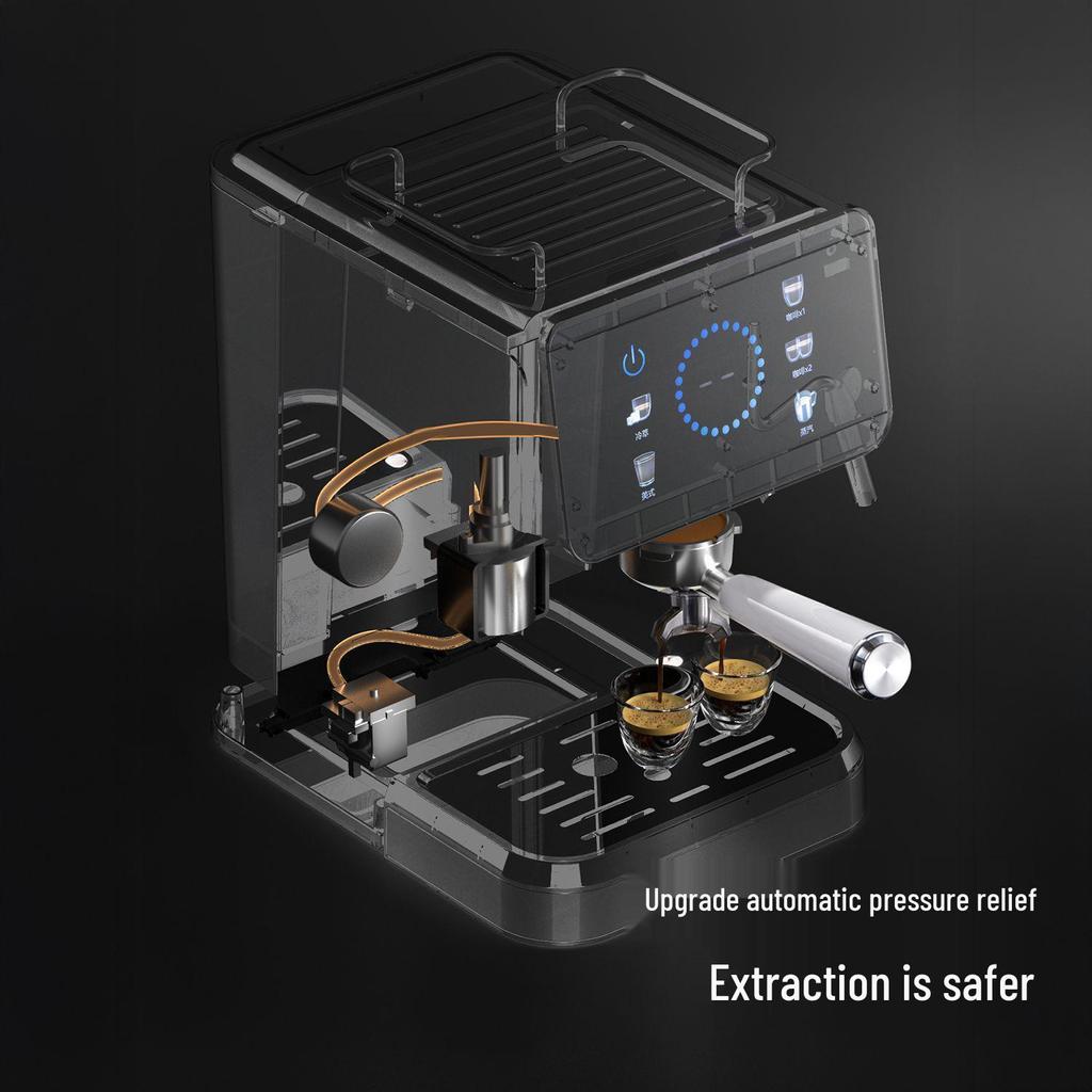 Итальянская эспрессо-кофемашина 20 бар: Полуавтоматическая, двойная экстракция, горячая и холодная, со встроенной кофемолкой для домашнего использования