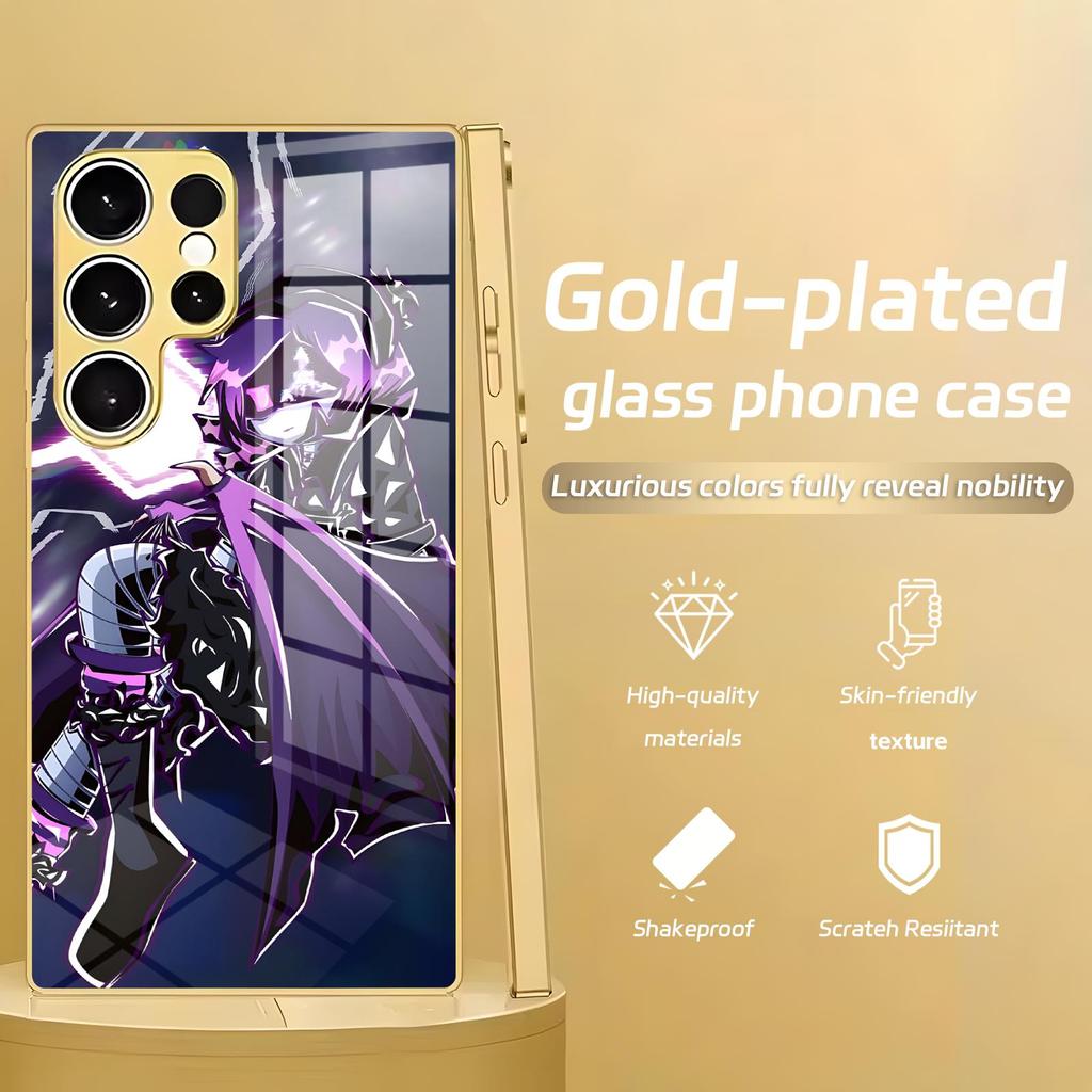 Чехол для телефона Game Murder Drones для Samsung S26 S25 S24 S23 S22 S21 Plus Ultra Note20 Электрооцинкованный стеклянный Чехол для телефона
