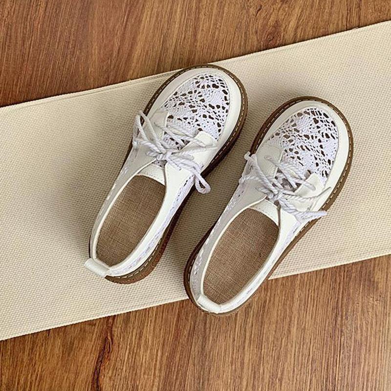 Женские мокасины на платформе, сетчатые, дышащие, женские, плоские, повседневные, на шнуровке, с толстой подошвой, женские туфли, бежевые мокасины