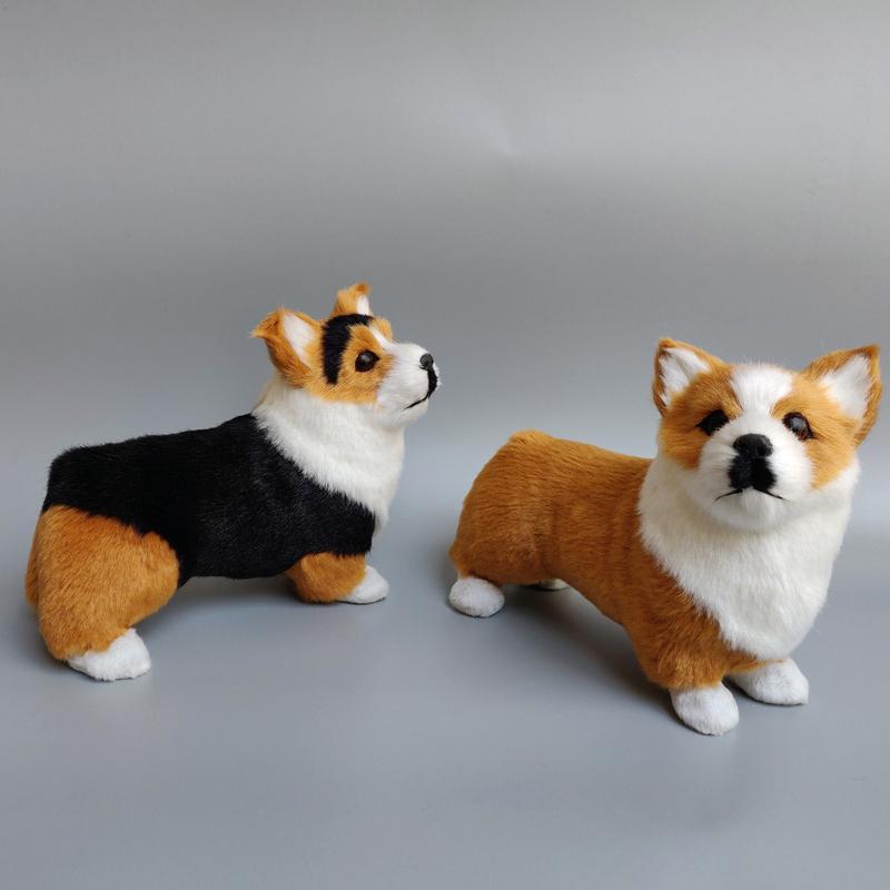 Милая Игрушка-собака Корги с короткими лапами, Модель Животного, Фигурка, Декор для Дома, Украшения, Поделки, Обучающие Фигурки, Игрушки, Подарок