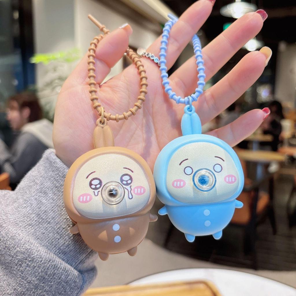 Брелок Chiikawa с мыльными пузырями - Забавная мультяшная кукла-подвеска для сумок и телефонов