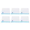 6Pcs Vacuum Zipper Bags Food Sealer Storage Reusable Bags with Double Layer Zippers Designed(29x22cm )