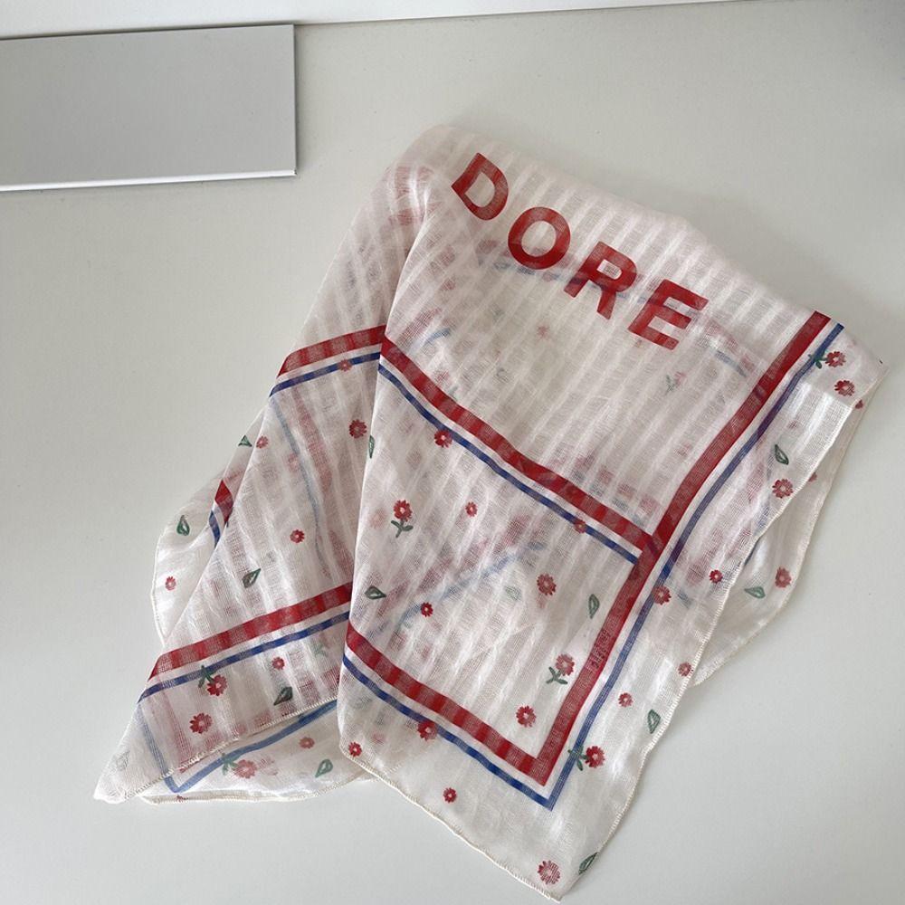 Хип-хоп Леопардовый принт Шарф для волос Острая девочка Маленький квадратный шарф Головной убор Звезда Повязка для волос Уличная одежда