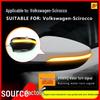 Volkswagen Scirocco Rearview Mirror Sequential Blue Turn Signal Light.