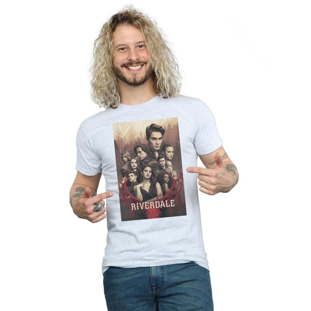 Riverdale Mens Stag Skull T-Shirt