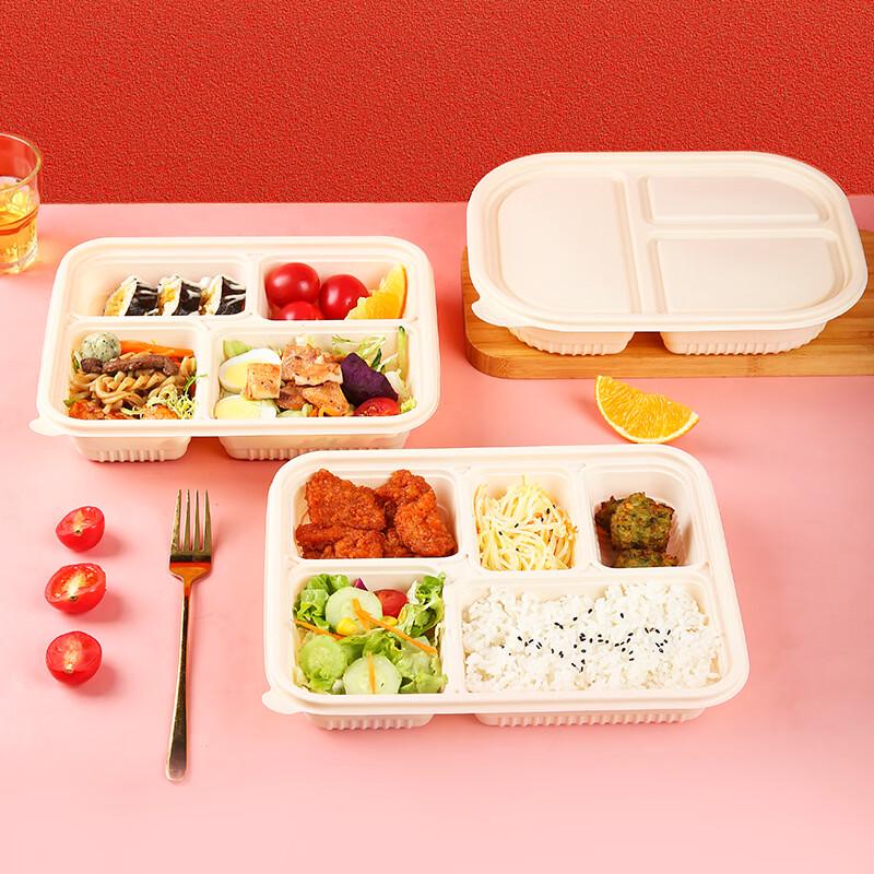 Compostable 4-Compartment Food Container
