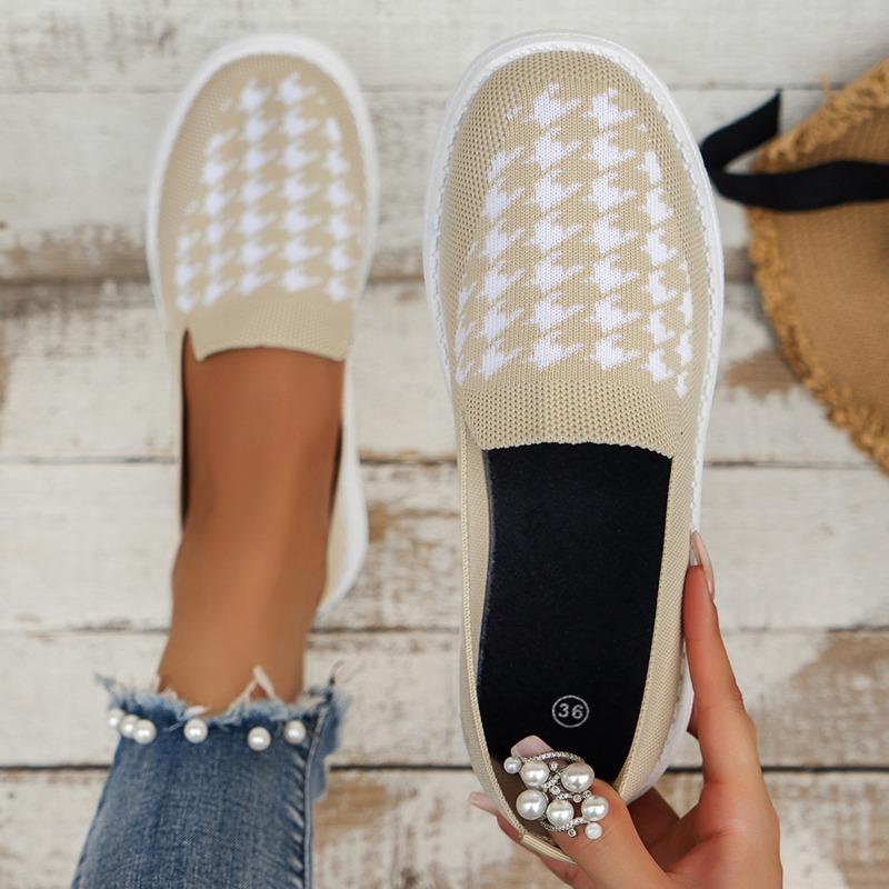 European and American Casual Flat Sole Single Shoes 2024 New Autumn Shallow Cut Sports Style Round Toe Women's Vulcanized Shoes