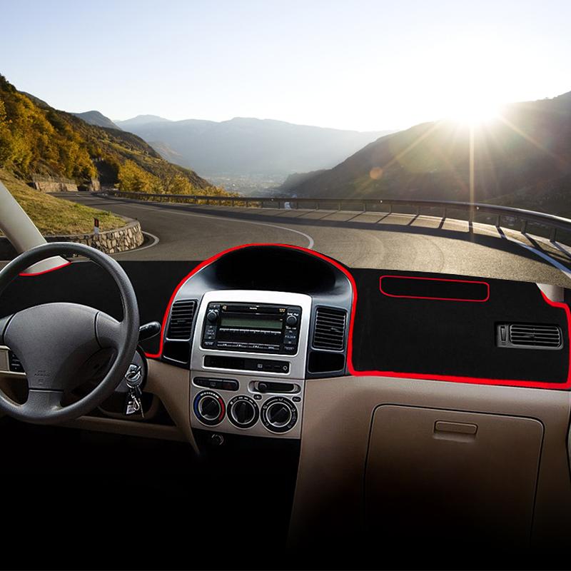 Для Toyota Vios 2002 2003 2004 2005 2006 2007 крышка приборной панели автомобиля избегайте света, солнцезащитный козырек, чехол, анти-УФ-ковры, нескользящий