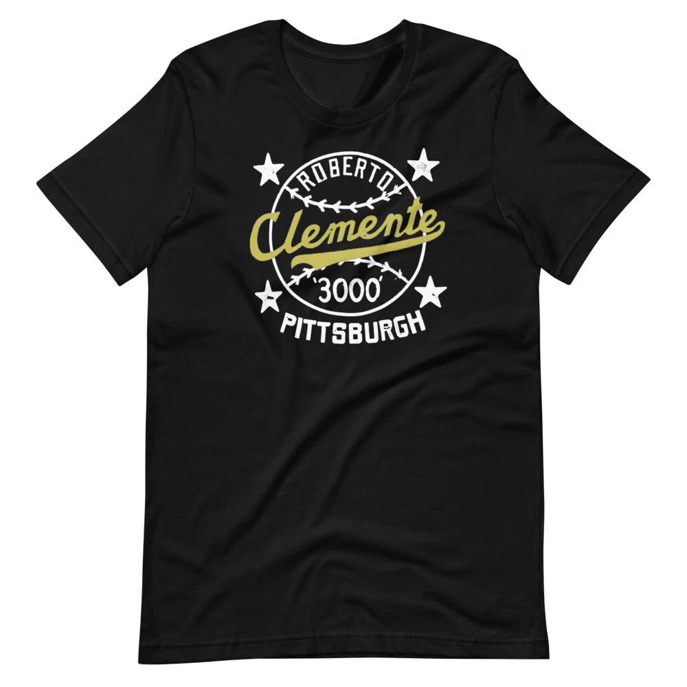 ROBERTO CLEMENTE 3000 Хитов Бейсбольная Футболка с коротким рукавом Унисекс