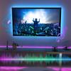 PaneraLux LED Strip TV Backlight with RGB IR App Color Music Strong Adhesive High Ambient Lighting for and Holiday Decorations USB-Powered Light, 3M,
