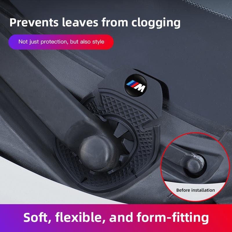 BBIH8 2026New Car Windshield Wiper Hole Protective Cover Decoration Keychain For BMW X1 X2 X3 X5 X4 X6 X7 iX3 F20 F10 F07 E70 E46 E90