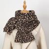 Thick Cashmere Scarf For Women Leopard Print Tippet Pashmina Shawl And Wrap Design Luxury Brand Blanket Stole Bufanda Echarpe