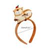 Multifunctional 3D Animal Hair Clip Colorful Cartoon Squirrel Hairpin Hair Hoop Jewelry Stylish Plush Hair Accessory