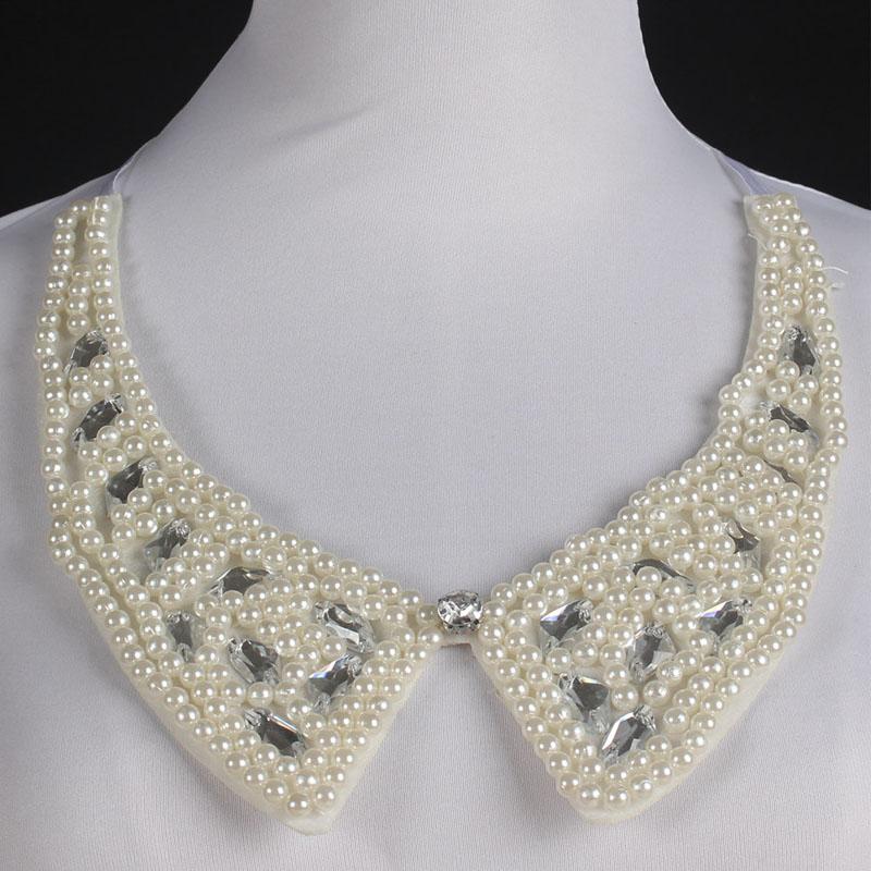 Diamond Women Shirt False Collars Crystal Removable Collar For Women Fake Collar Detachable Diamond Lacklace Nep Kraagie