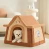 Foldable Dog House Kennel Bed Mat for Small Medium Dogs Cats All Seasons Cat Bed Nest Pet Products Basket Pets Puppy Cave Sofa