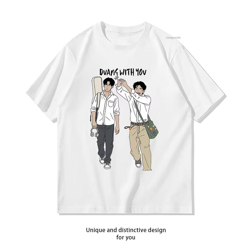 Тайские футболки Bl D-Duang with You Series Мужские Женские Забавные Хлопковые Футболки С Круглым Вырезом С Коротким Рукавом Одежда Больших Размеров Топы