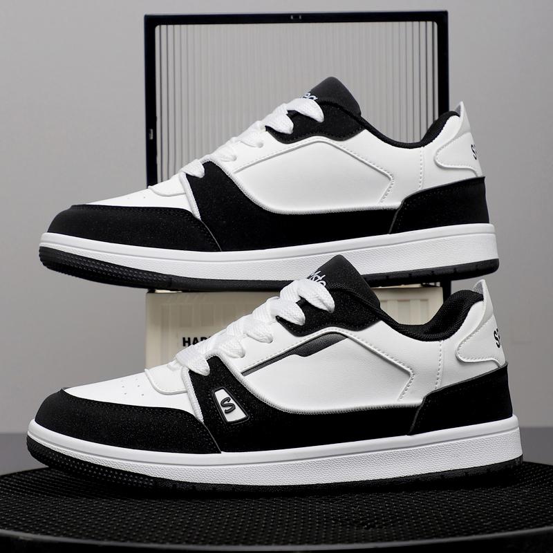 New Men's Classic Four Seasons Fashion Low Top Thick Sole Skateboarding Shoes Comfortable Soft Sole Basketball Sneakers
