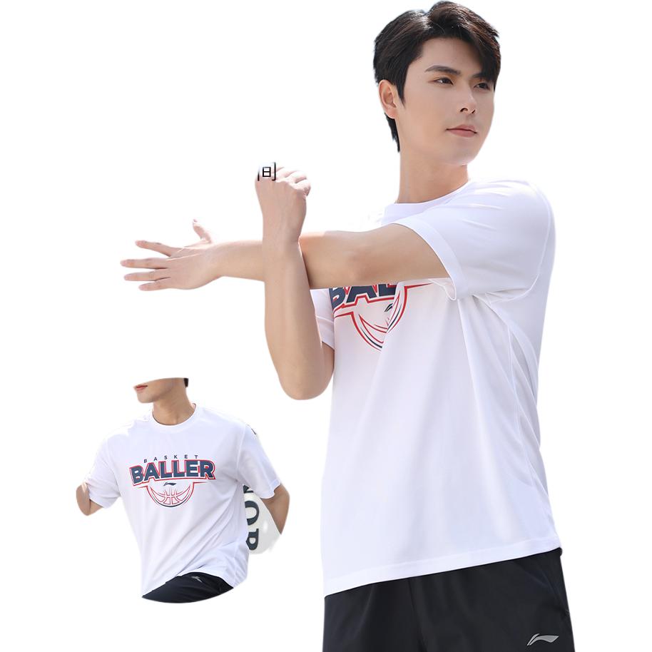 Спортивная коллекция Li Ning T-shirt Мужская Фантомная Ночь Черный YTSU077-2