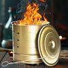 Бочка для сжигания Универсальная с крышкой Ведро для сжигания для садовых отходов Мусора Бытового