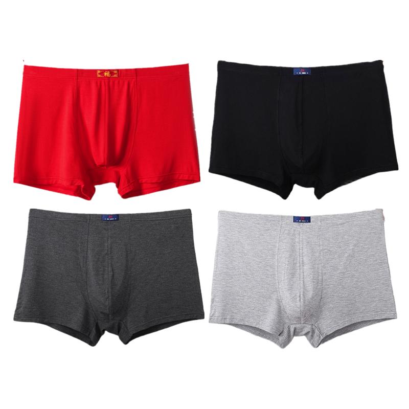 4Pcs Big Size Boxer Briefs Men's Panties Big Size Underwear Man Underpants L XL 2XL 3XL 4XL 5XL 6XL