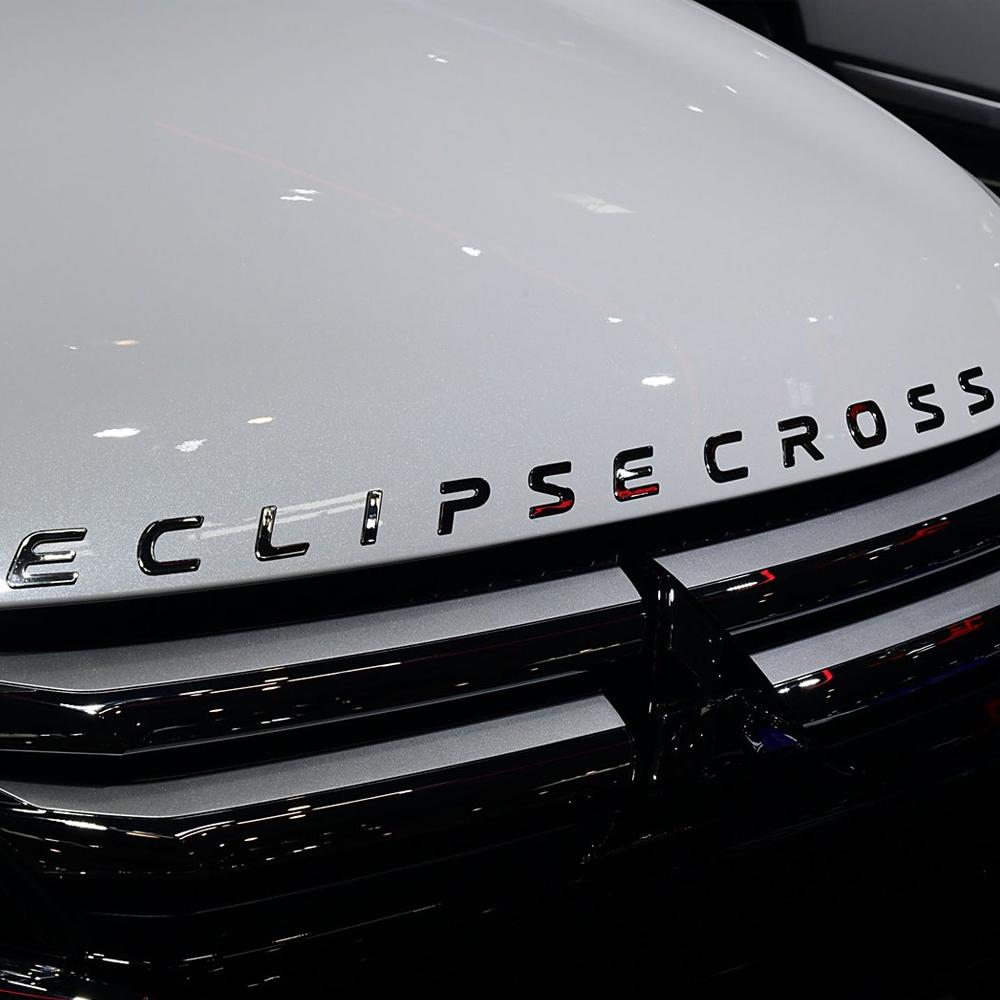 cyhk7 ABS Car Front Hood Sticker Emblem Decorative Badge for Mitsubishi ECLIPSE CROSS Logo Vehicle Tail Modified Decal Accessories