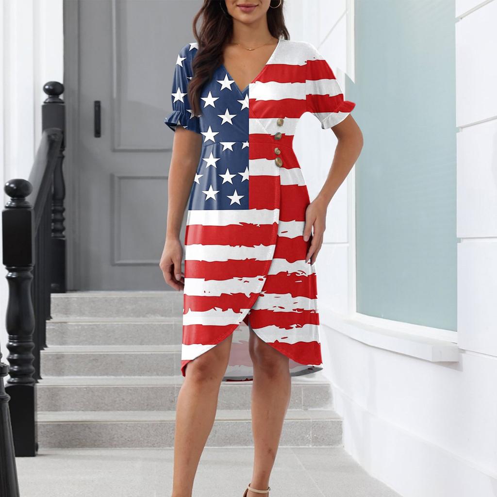 Пляжные платья для женщин, весна-лето, элегантное платье с V-образным вырезом и цветочным принтом в стиле бохо, струящееся гавайское платье макси с рюшами