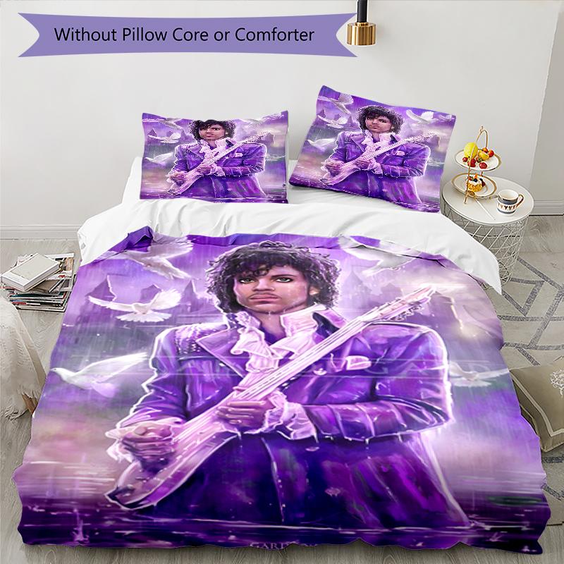 3pcs Prince3 Design Cover Set - HD Printed Bedding with 1 Cover and 2 Pillowcases - Perfect for Home and Dorm Decor