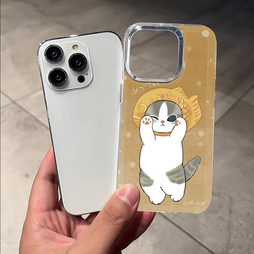 Милый Кот M-mofusandS Чехол для Телефона для Samsung Galaxy S25 S24 S23 S22 S21 S20 S10 Note20 Note10 FE Ultra Plus 5G Прозрачная Задняя Крышка