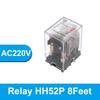 HH52P HH53P HH54P Миниатюрное катушечное общее электромагнитное промежуточное реле Переключатель Светодиод DC 6V 12V 24V AC 220V MY2NJ/MY3NJ/MY4NJ Реле 5