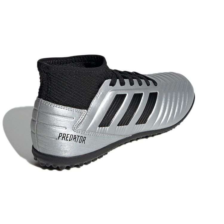Adidas Predator Tango 19.3 Удобные Прочные Полувысокие Детские Футбольные Бутсы Серебристо-Черные Детские Футбольные Бутсы G25802