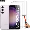 Tempered Glass for Samsung Galaxy S23 Easy Installation Anti-scratch Pack of 3