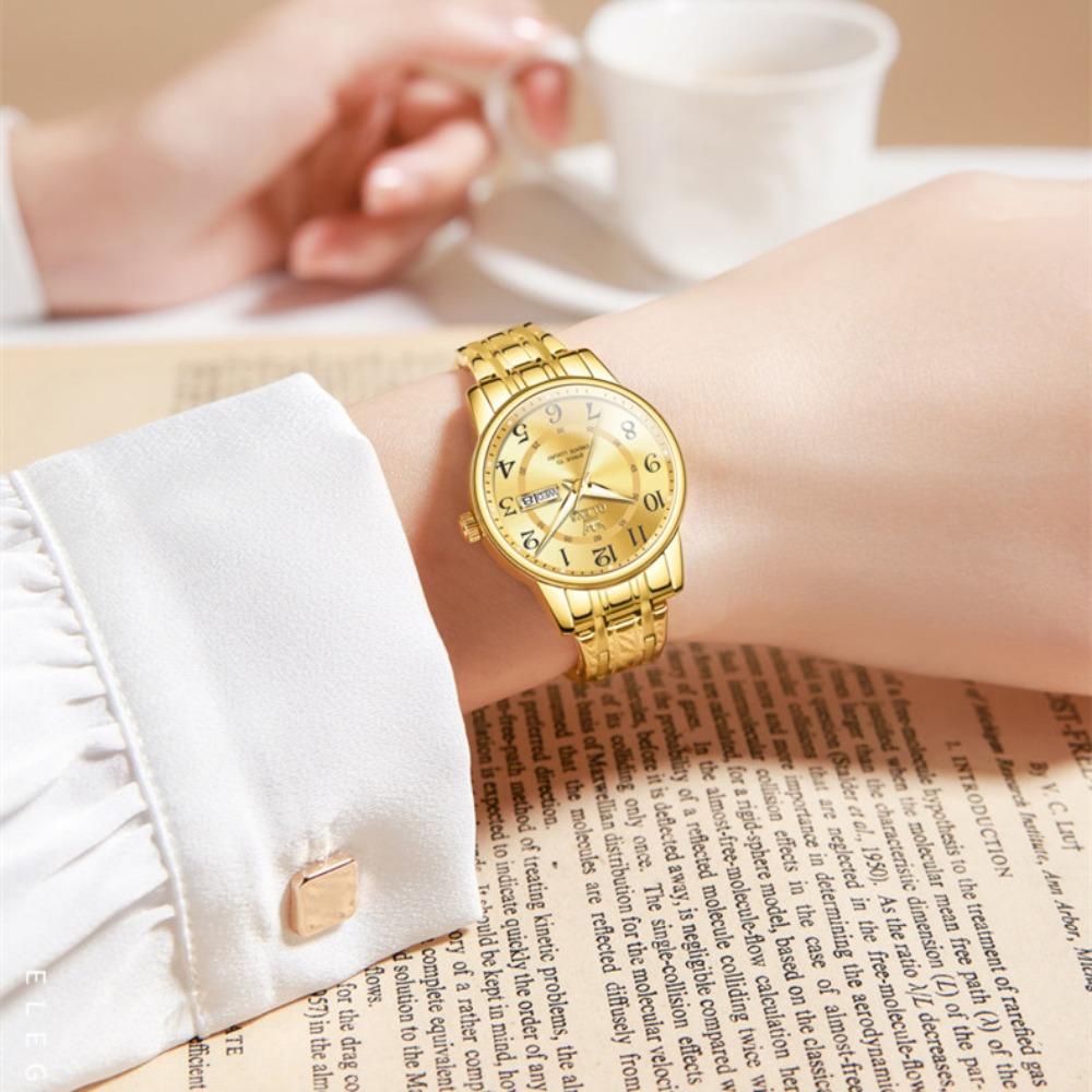 OLEVS Новые лучшие женские часы, модные трехмерные циферблаты, кварцевые часы Shuangli, водонепроницаемые женские часы, элитные часы