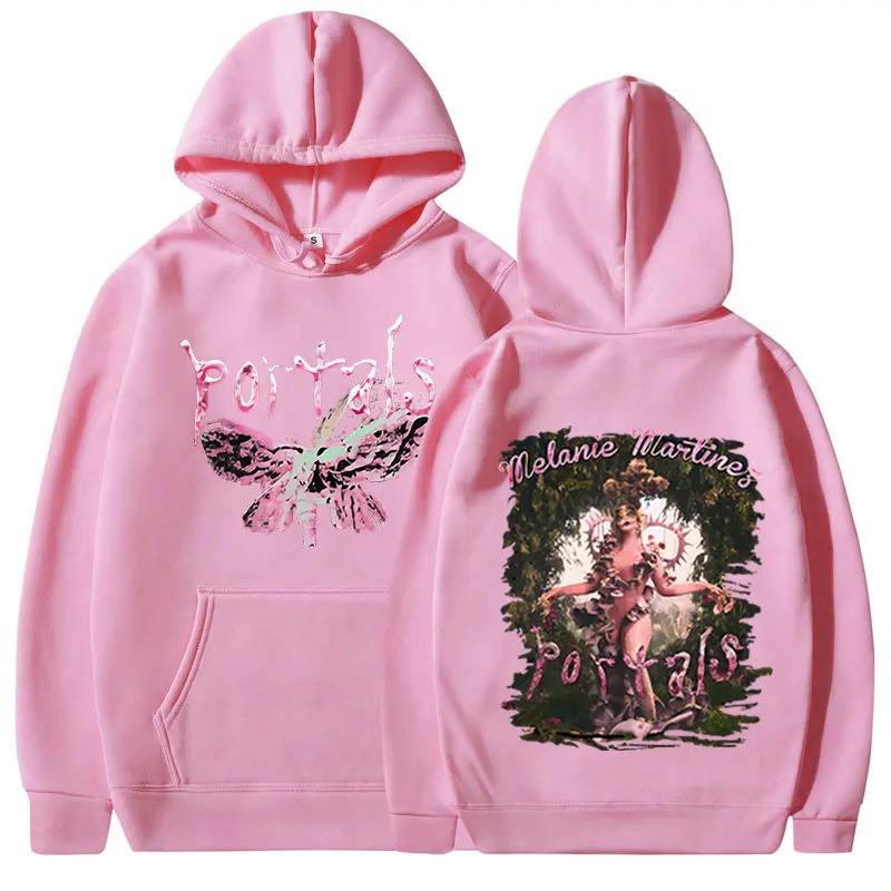 Men's autumn and winter hoodie Portals printed long-sleeved pullover retro casual sweatshirt