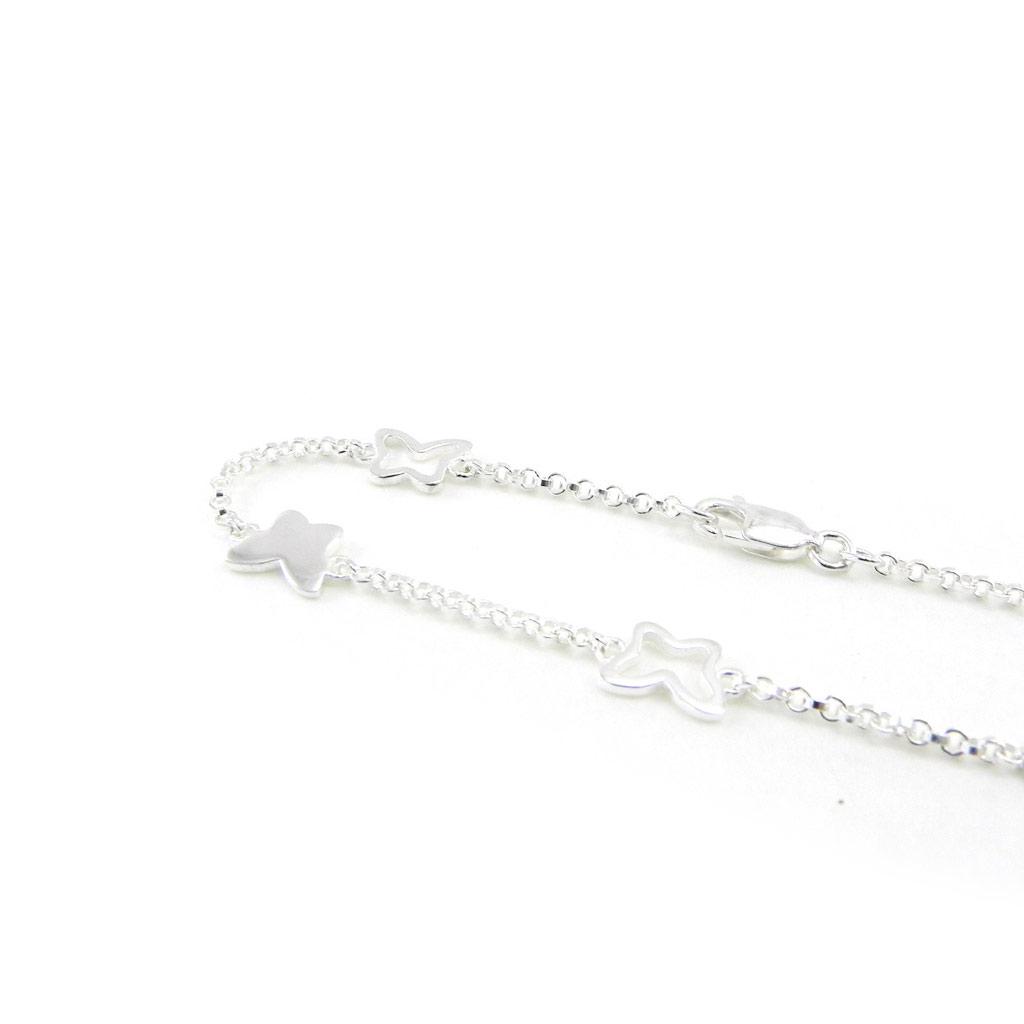 Les Trésors De Lily [G6322] - Серебряный браслет «Круг бабочек» - 8x6 мм