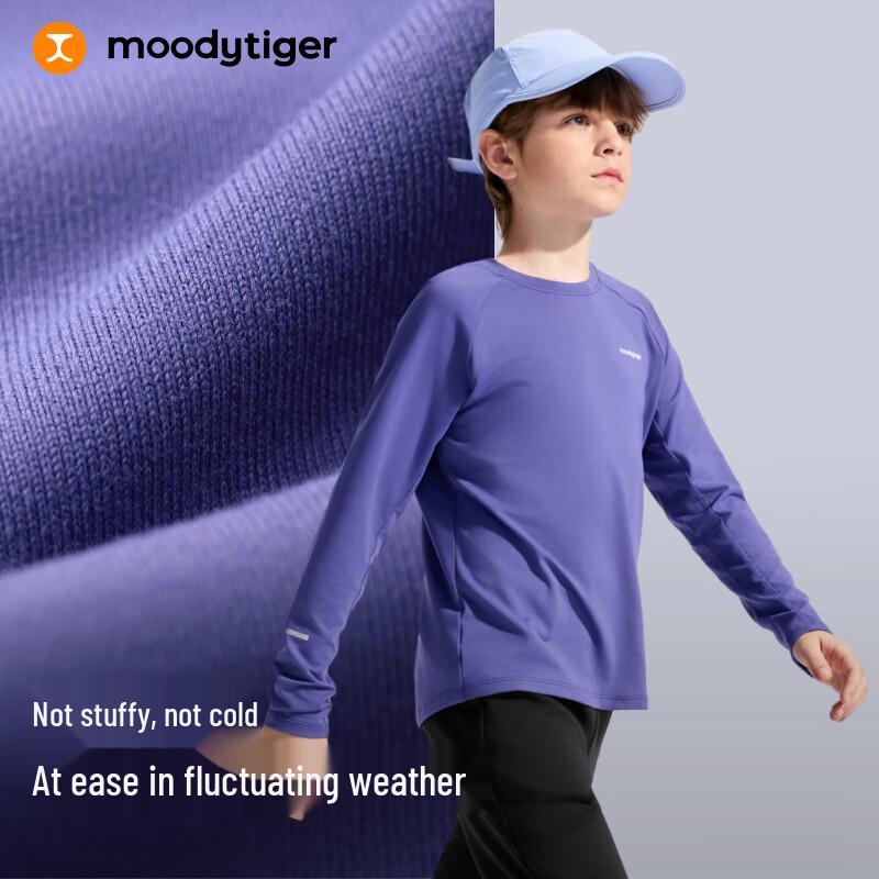 Moodytiger Boys' Long Sleeve Crew Neck Performance T-Shirt