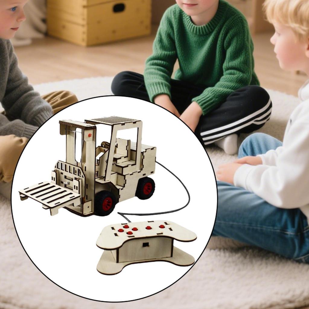Technology Small Production Science Experiment Kits, Remote Controlled Forklift, DIY Educational
