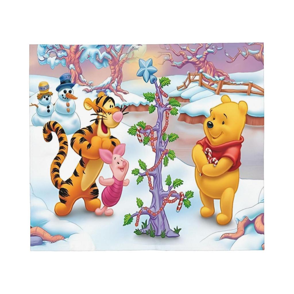 Tigger Blanket Fleece Winnie The Pooh Ultra-Soft Throw Blanket for Bedroom Sofa Bedspread
