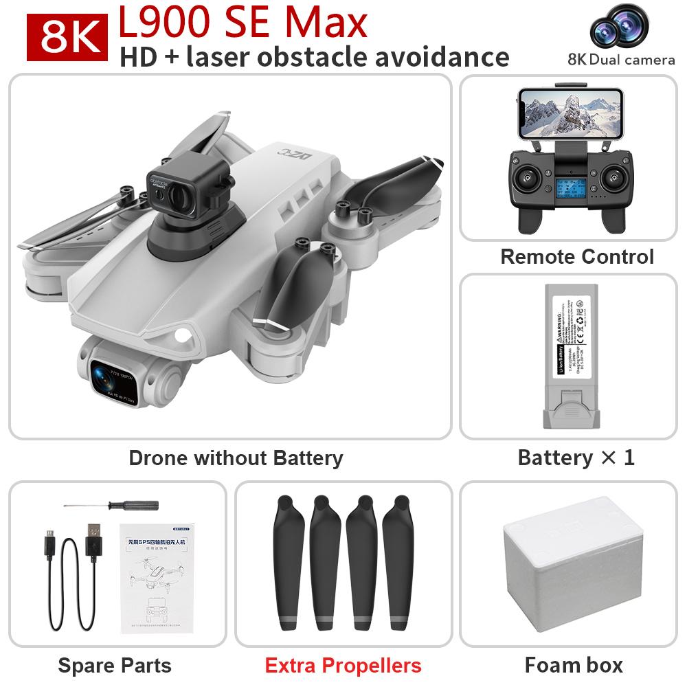 L600 PRO MAX GPS Drone Professional 4K HD ESC Camera 5G FPV WiFi With 3-Axis Gimbal Flight 25 Minutes Brushless RC Quadcopter