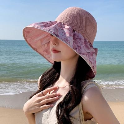 Шляпа женская защита от солнца шляпа-ведро летняя цветная клеевая защита от УФ-лучей шляпа от солнца складная