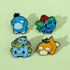 Enamel Brooch for Children, Cartoon, Psyduck, Bulbasaur, Anime Action Figures, Pikachu, Charizard Jewelry, Birthday Gift