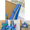 Cute Cartoon Bow Aristocats And Reading Stitch Design Student Backpack For Daily Use