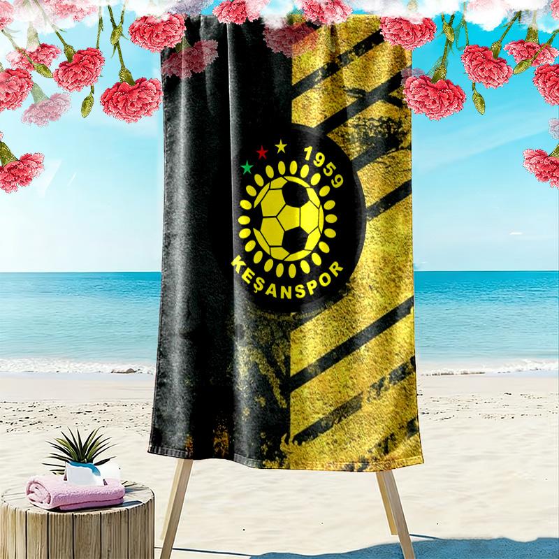 Kesanspor Print Beach Towel, Large Soft Quick Dry Towel for Beach Camping Swimming