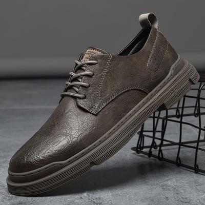 Мужская обувь Tooling Brand Cow Leather Leisure Walk Comfortable Sneakers Men Casual Shoes Ladies Boots Rubber Soleil Casual Men's Shoes