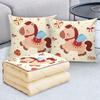 Personalized Pillow Blanket: Two-in-One Sofa Cushion & Backrest with Logo Customization - Ideal for Corporate Gifts
