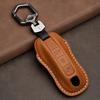 Genuine leather Protector For Porsche New Cayenne Panamera 911 992 Taycan Key Case Cover Fob