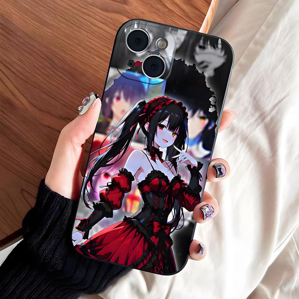 Аниме Date A Live Токисаки Куруми Милый чехол для телефона для iPhone 17 Pro Max 16 15 14 Pro Max 13 11 X Xs Xr 8 7 Plus Силиконовая крышка