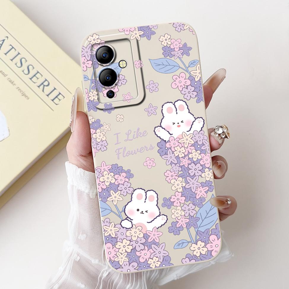 Case For Infinix Note 12i Cover Silicone Cute Kawaii Luxury Flowers Shockproof Bumper Funda For Infinix Note12i X6819 Phone Case