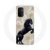 Case for Oppo A74 5G - Black Friesian - Flexible - Horse Breed Pattern - Protection and Decoration